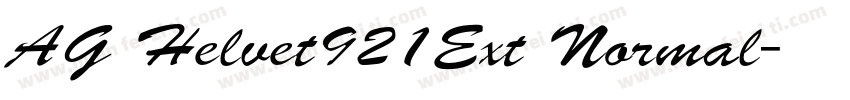 AG Helvet921Ext Normal字体转换